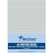 WRITER A4 EXAM PAPER 14MM DOTTED THIRDS PORTRAIT REAM OF 500