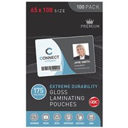 65x108 175 MICRON LUGGAGE POUCH 100 PACK BL175M65X108 SLOTTED