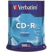 CDR 52X 80 MIN700MB 100PK SPINDLE 100PK SPINDLE VERBATIM SP100