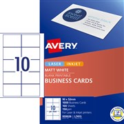 L7415100 BUSINESS CARDS 100 SHEETS AVERY