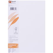 QUILL A4 LINEN BOND PAPER 90gsm White PACK OF 100