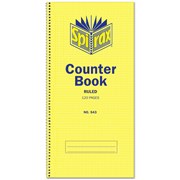 SPIRAX 543 COUNTER BOOK SIDE OPEN 60 LEAF FEINT 297X135MM