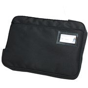 MARBIG CONVENTION SATCHEL FABRIC EXPANDING ZIPPERED 41MM GUSSET 410X330MM BLACK