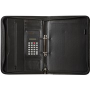 SPIRAX ZIPPERED COMPENDIUM A4 2 RING BLACK