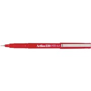 ARTLINE 220 FINELINER PEN RED 02MM TIP