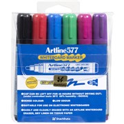 ARTLINE 577 WHITEBOARD MARKER ASSORTED WALLET OF 6 PK6 BULLET POINT