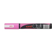 UNI CHALK MARKER 25MM BULLET TIP FLUORO PINK