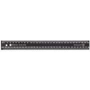 MARBIG ENVIRO RECYCLED RULER BLACK WITH WHITE NUMBERS 30CM 300MM PLASTIC PVC