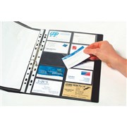 A4 BUSINESS CARD POCKETS 25715 PK10