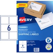AVERY LASER LABEL L7166 959007 6 PER SHEET 991X931MM bx100