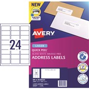 AVERY LASER LABEL L7159 959029 24 LPS 64X338