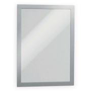 DURABLE MAGAFRAME SIGN HOLDER A4 ADHESIVE BACK SILVER PACK 2
