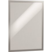 DURABLE MAGAFRAME SIGN HOLDER A3 ADHESIVE BACK SILVER PACK 2