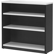 LOGAN BOOKCASE 900X900 2 Shelf White  Ironstone