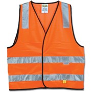 MAXISAFE HIVIS SAFETY VEST DAY NIGHT ORANGE LARGE CLASS DN