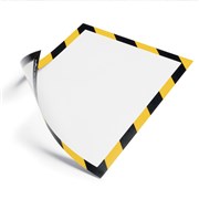 DURABLE MAGNETIC FRAME A4 Security Yellow  Black Pack 5
