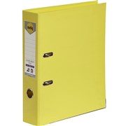 MARBIG PE LINEN LEVER ARCH A4 LEMON 6601005