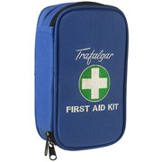 TRAFALGAR VEHICLE FIRST AID KIT VEHICLE LOW RISK SOFT CASE BLUE