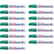 ARTLINE 400 PAINT MARKERS 23MM BULLET GREEN PACK OF 15