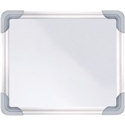 ZART WHITEBOARD MAGNETIC DOUBLE SIDED 25CMX21CM ALUMINIUM FRAME