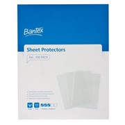 BANTEX ULTRA TOUGH PP SHEET PROTECTORS A4 BOX 100 2039