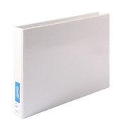 BANTEX INSERT BINDER A3 3D RING 25MM WHITE 279107 OBLONG LANDSCAPE 100851662 