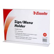 ESSELTE SIGN  MENU HOLDER A3 DOUBLE SIDED LANDSCAPE