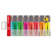 708 STABILO BOSS HIGHLIGHTER ASSORTED WALLET OF 8 WLT8