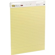 POSTIT EASEL PAD 635X775MM YELLOW LINED 561