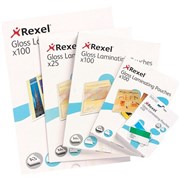 REXEL LAMINATING POUCHES Key Card 180mic 63x93 PK50