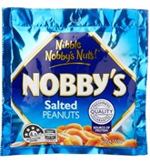 NOBBYS SALTED PEANUTS 50G PORTION CONTROL CTN12